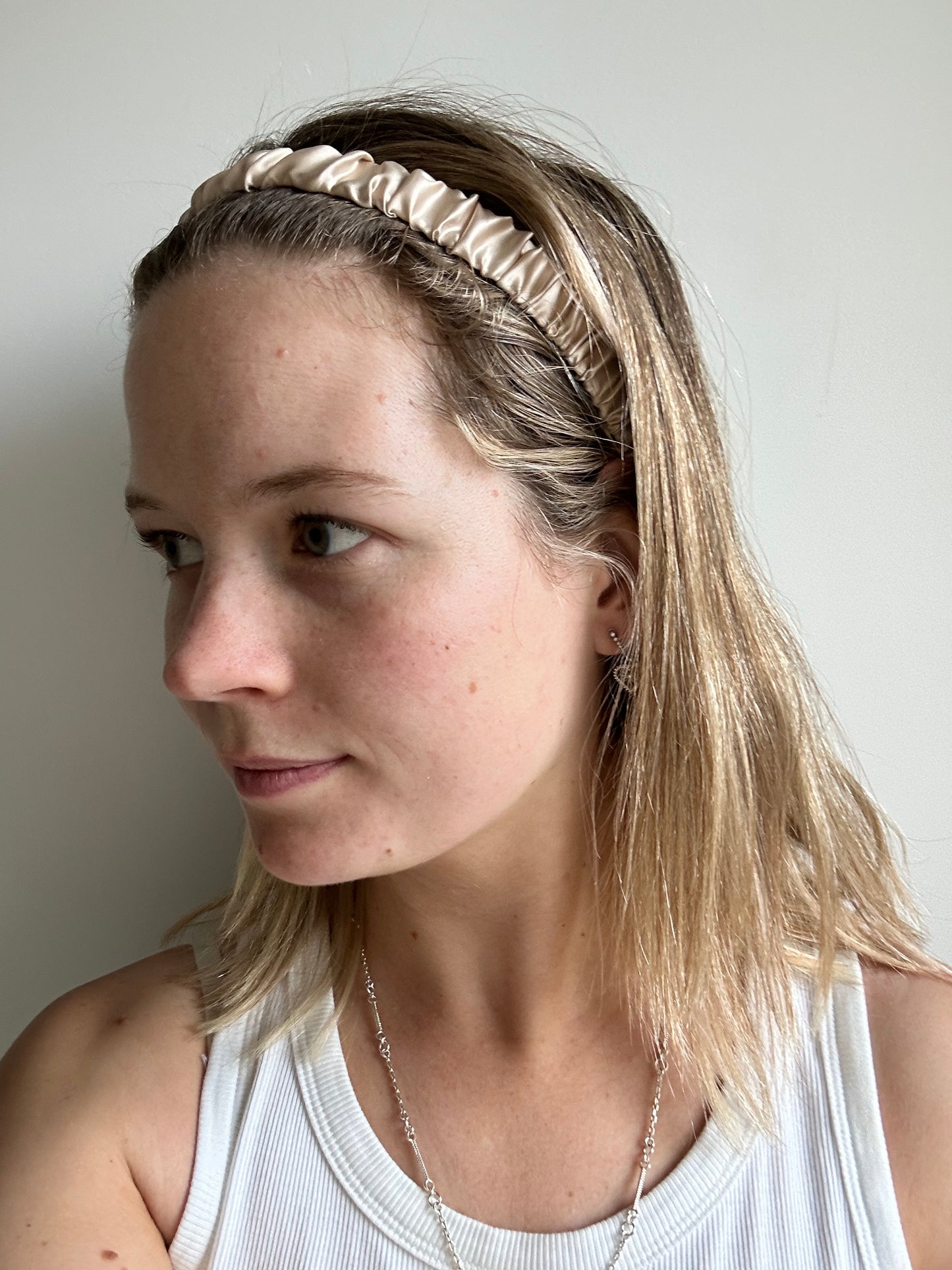 The Poppy Headband - Mulberry Silk